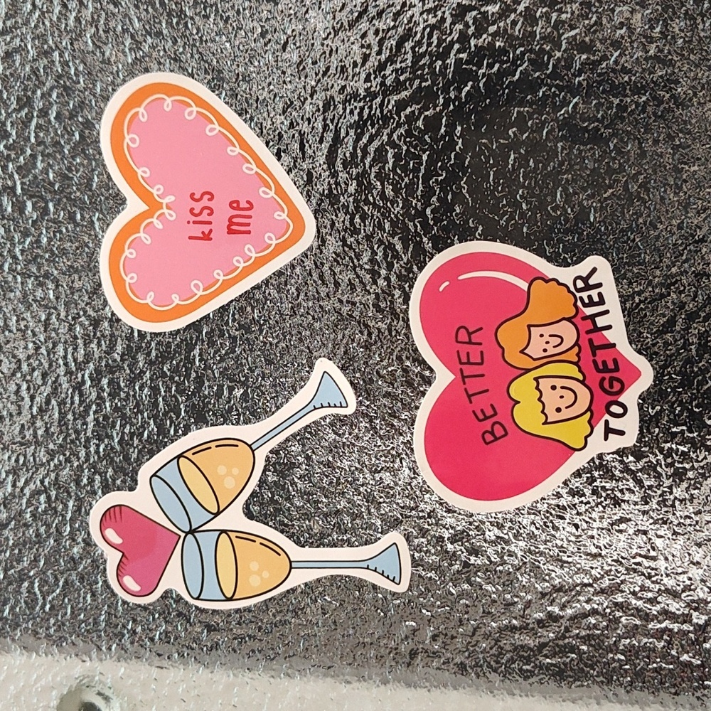 Stickers - Valentine's Pack - Set of 3 - Bag #8 -  NWOT